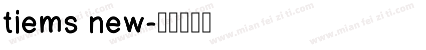 tiems new字体转换